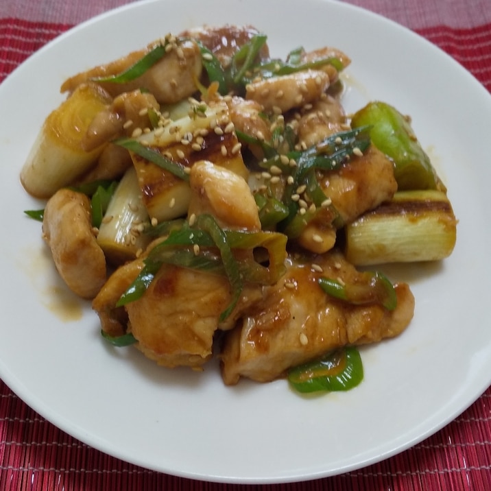 ご飯が進む！鶏むね肉と長ネギのオイスターソース炒め